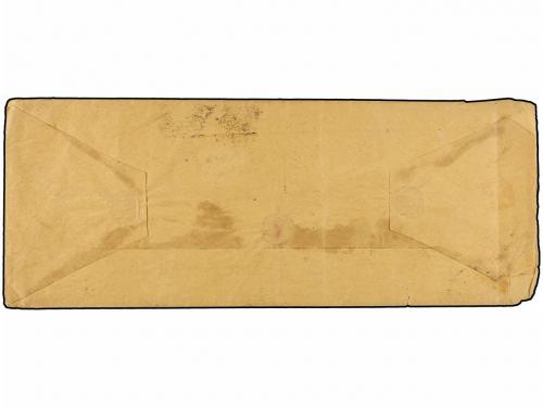 ¿ MEXICO. 1870. MÉXICO a NEW YORK. 25 cts. azul con distrito