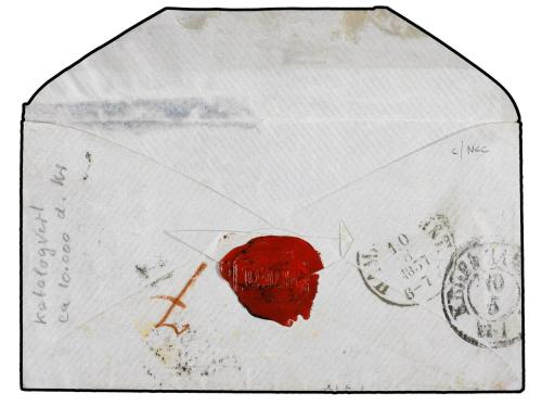 ✉ ITALIA ANTIGUOS ESTADOS: ESTADOS PONTIFICIOS. Sc. 8. 1857 