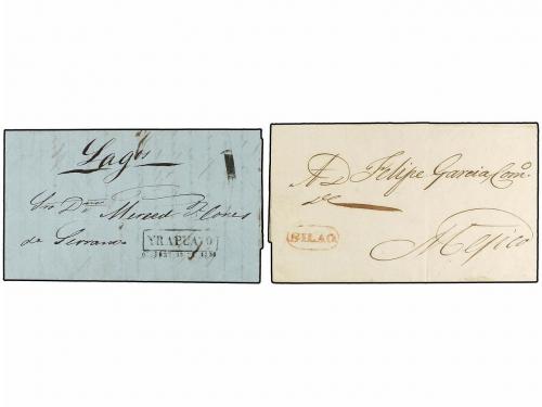 ✉ MEXICO. 1831-1855. GUANAJUATO. Nueve cartas de GUANAJUATO 