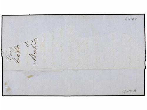 ✉ COLOMBIA. Sc. 46. 1868. SANTANDER a BOGOTÁ. 10 ctvos. lila