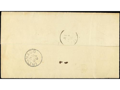 ✉ CUBA. Ant. 95(2). 1887. HABANA a ROMA (Italia) y reexpedid