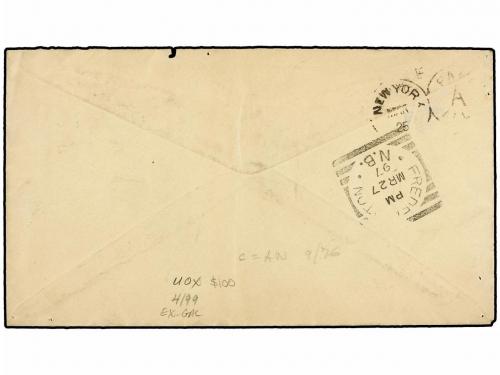 ✉ PUERTO RICO. 1897. MAYAGUEZ a FREDERICTON (New Brunswick).