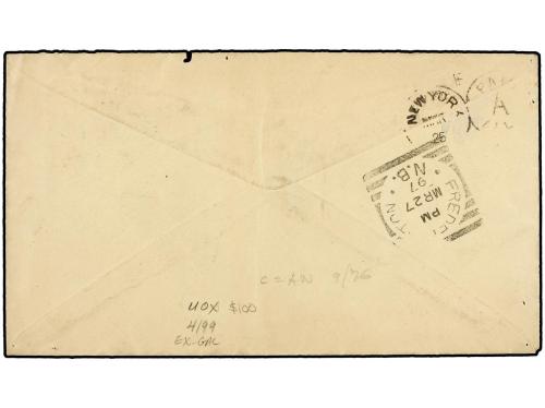 ✉ PUERTO RICO. Ant. 120125. 1897. MAYAGUEZ a FREDERICTON (Ne