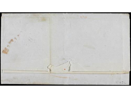 ✉ PUERTO RICO. 1858. S. JUAN a NEW YORK. Marca de Encaminado