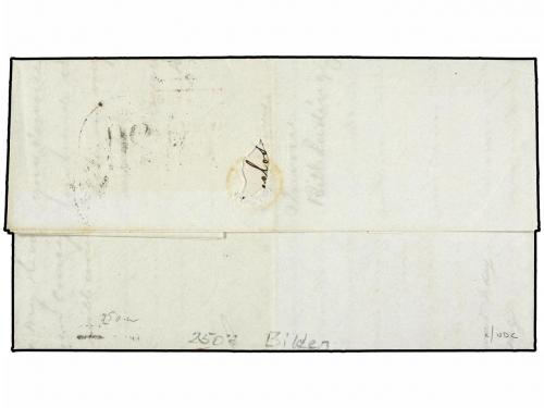 ✉ PANAMA. 1855. BARRANQUILLA (Colombia) a NEW YORK. Marcas F