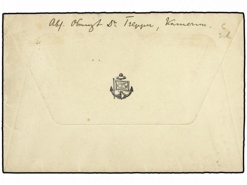 ✉ LIBERIA. 1913. MONROVIA to GERMANY. Letter written onboard