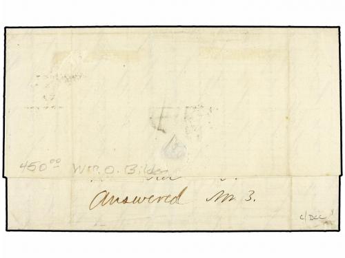 ✉ SALVADOR. 1863 (Sept 26). Entire letter to NEW YORK (USA) 