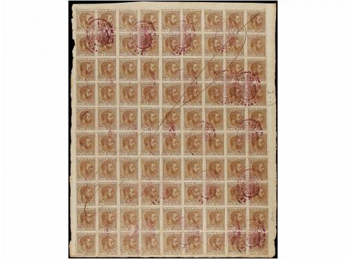 Δ COLONIAS ESPAÑOLAS: CUBA. Ed. 102F. 10 cts. castaño FALSO 