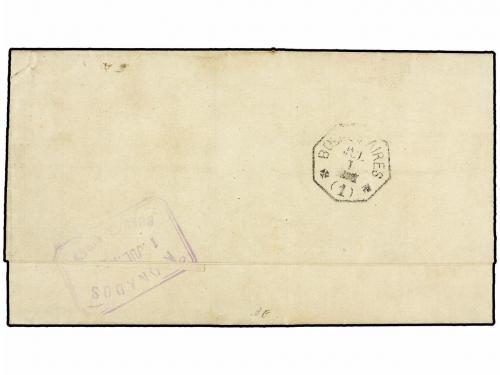 ✉ PORTUGAL. Af. 43. 1881. LISBOA to BUENOS AIRES. Complete l