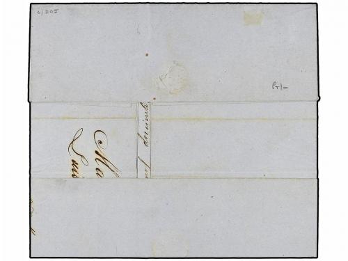 ¿ VENEZUELA. 1860. MARACAIBO a CARACAS endorsed "Beauty" wit