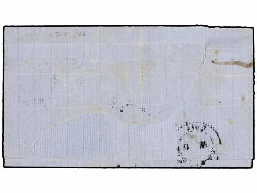 ¿ MEXICO. 1863. MÉXICO a ESPAÑA. 2 reales negro s. rosa. Mat