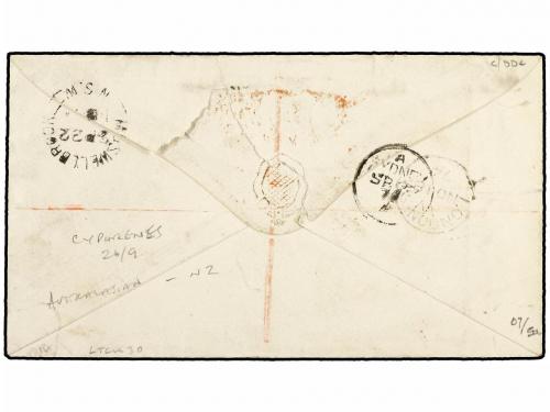 ¿ AUSTRALIA. 1874 (Sept. 22). Registered cover from MUSWELL