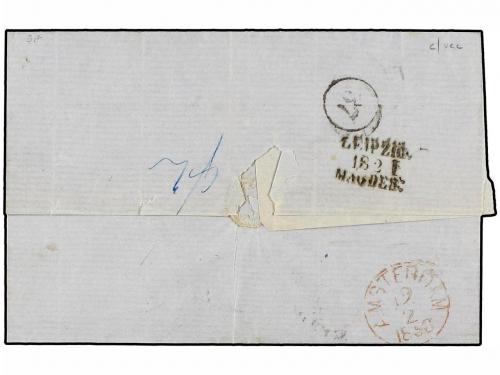 ✉ ALEMANIA ANTIGUOS ESTADOS: SAJONIA. Sc. 11, 12. 1858 (Feb.