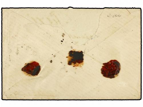 ¿ RUMANIA. 1877. BUCAREST to PARIS. 5 b. ocre (2) and 10 b.