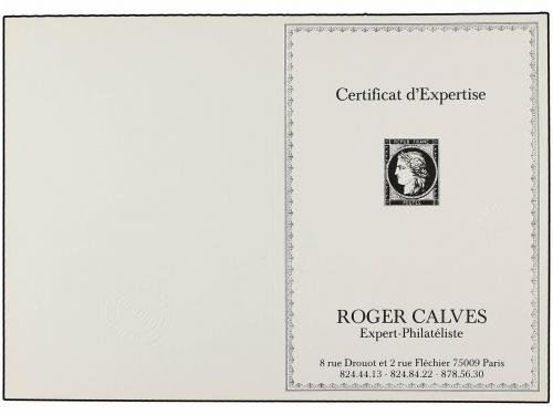 ¿ GRECIA. 1862. 1 l. castaño (Mi. 9ll) sobre página completa