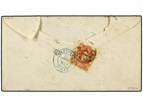 ✉ ARGENTINA. 1876 (March 10). Cover endorsed at trop "per Va