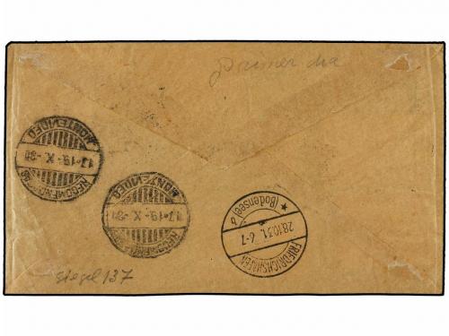 ✉ ZEPPELIN. 1931 (Oct. 19). URUGUAY. LZ 127 flight cover reg
