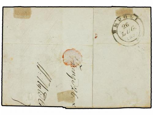 ✉ ITALIA ANTIGUOS ESTADOS: TOSCANA. Sa. 4. 1855. FIRENZE a E