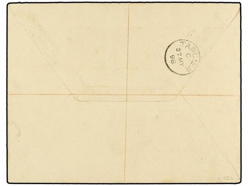 ✉ MARRUECOS. Sg. 22-24,26-28,31,32. 1898 (May 26). Registere