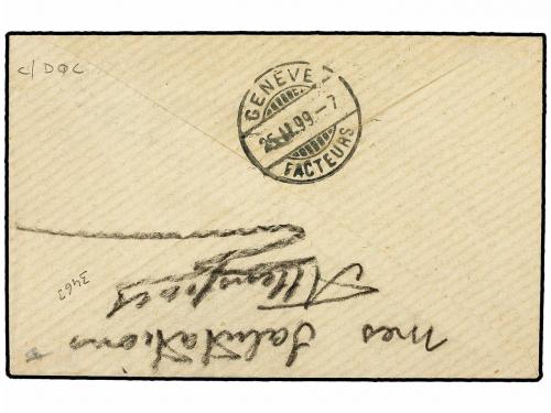 ✉ NUEVA CALEDONIA. Ce. 42. 1899 (Jan 17). Small envelope to 