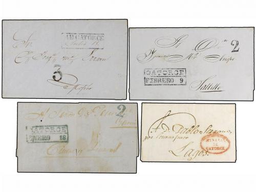 ✉ MEXICO. 1829-56. SAN LUIS POTOSI. Veinticuatro cartas de M