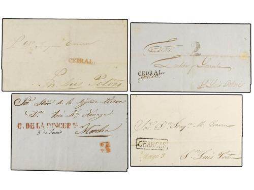 ✉ MEXICO. 1829-56. SAN LUIS POTOSI. Veinticuatro cartas de M