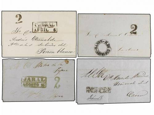 ✉ MEXICO. 1829-56. SAN LUIS POTOSI. Veinticuatro cartas de M