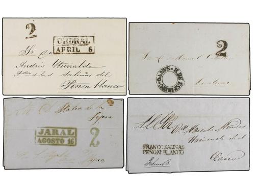 ✉ MEXICO. 1829-56. SAN LUIS POTOSI. Veinticuatro cartas de M