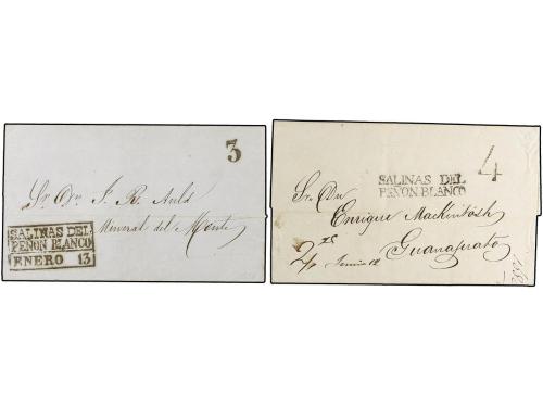 ✉ MEXICO. 1829-56. SAN LUIS POTOSI. Veinticuatro cartas de M