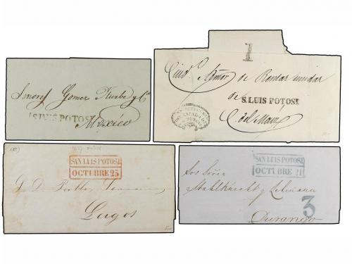 ✉ MEXICO. 1829-56. SAN LUIS POTOSI. Veinticuatro cartas de M