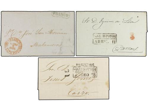 ✉ MEXICO. 1829-56. SAN LUIS POTOSI. Veinticuatro cartas de M