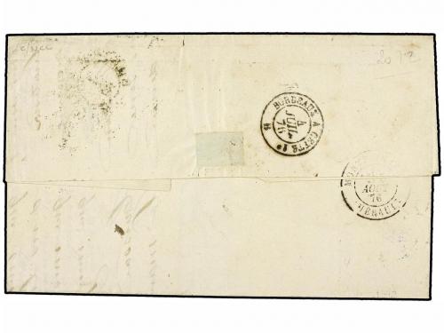 ✉ ARGENTINA. 1876 (10 Julio). BUENOS AYRES a FRANCIA. Circul