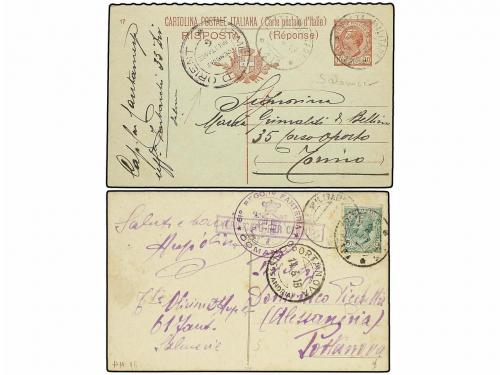 ✉ COLONIAS ITALIANAS. 1918-19. GUERRA BALCANES. MACEDONIA. S