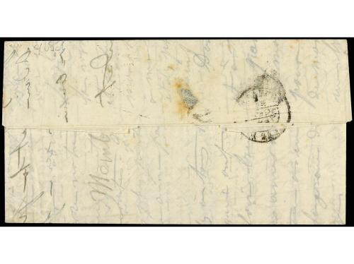 ✉ MALAYA. 1853 (March 15). Entire letter written form PENANG