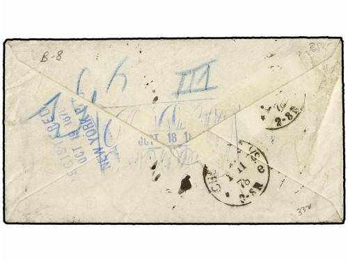 ✉ ESTADOS UNIDOS. Sc. 161+179. 1878 (Oct 16). Cover to CHEMN