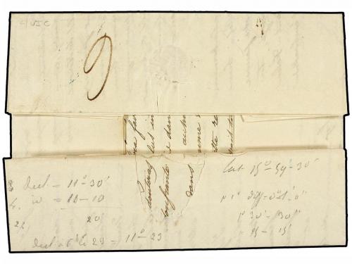 ✉ GUADALUPE. 1833 (April 6). Entire letter from PARIS to BAS