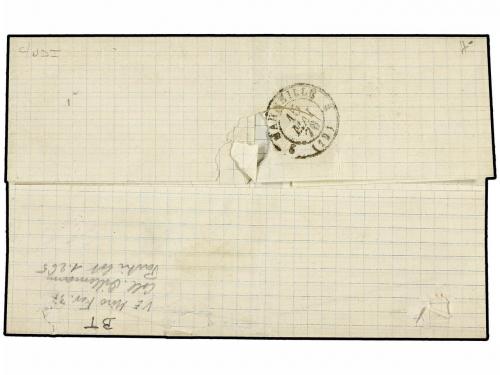 ✉ MARTINICA. 1876 (April 27). Cover to MARSEILLE franked by 