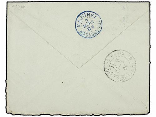 ✉ MADAGASCAR. Ce. 34. 1904 (Feb 29). Registered cover to PAR