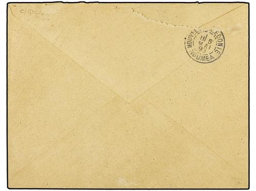 ✉ NUEVA CALEDONIA. Ce. 49+44. 1893 (May 3). Cover to NOUMEA 