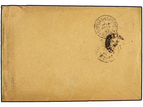 ✉ NUEVA CALEDONIA. Ce. 29. 1892 (Sept 15). Cover to PARIS fr
