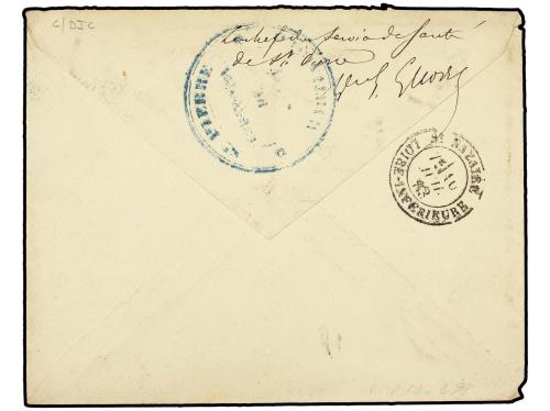 ✉ MARTINICA. Ce. 51. 1883 (June 23). Cover to ST. NAZAIRE at