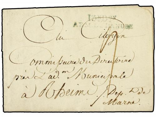 ✉ ALEMANIA. 1800 (Oct. 11). Printed entire letter from KRONA