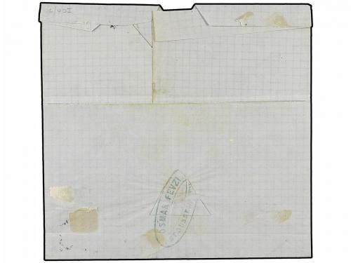 ✉ LEVANTE: CORREO FRANCES. Ce. 57. 1875 (Feb. 20). Cover fro