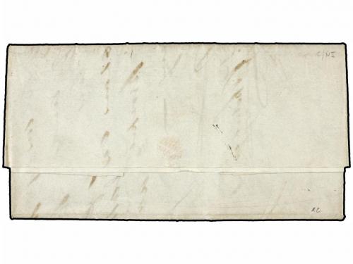 ✉ CUBA. 1839. BALTIMORE (Usa) a HABANA. Dirigida al Capitán 