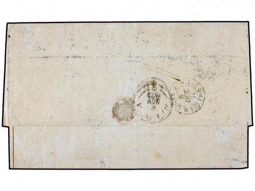 ¿ FRANCIA. 1871 (7 Oct). PARIS a LIMA. 30 cts. castaño (2),