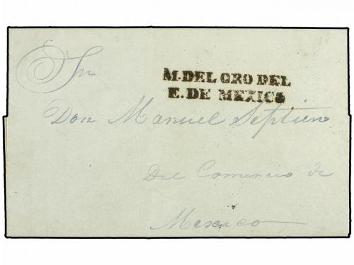 ✉ MEXICO. 1846. TLALPUJAHUA. Carta con la marca M. DEL ORO D