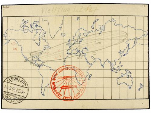 ✉ ZEPPELIN. 1929 (15 Agosto). GERMANY. FRIEDRICHSHAFEN a MUN