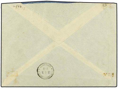 ✉ ZEPPELIN. EGYPT. ALEXANDRIA a ALEMANIA. 500 m. y 100 m. vo