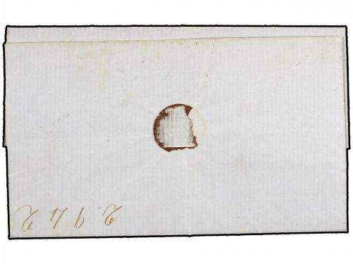 ✉ MEXICO. 1856. PACHUCA. Carta con la marca MINERAL/DEL MONT