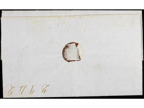✉ MEXICO. 1856. PACHUCA. Carta con la marca MINERAL/DEL MONT